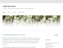 Tablet Screenshot of leighalexander.net